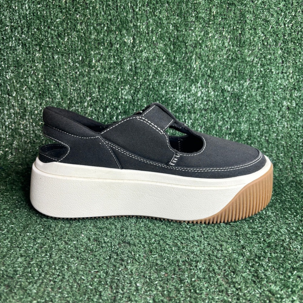 UGG EZ-Duzzit Mary Jane Canvas Platform T-Strap Chunky Sneaker Black Womens Sz 7 - Picture 6 of 12